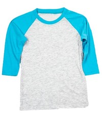 6 Pack Toddler Kids Tahiti Raglan 3/4 Sleeve Blanks
