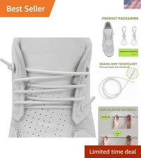 Elastic Shoelaces for On Cloud Sneakers 22'' White