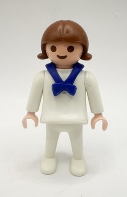 Playmobil Figure Child Girl Victorian, White Clothes, Blue Sailor Collar 5311