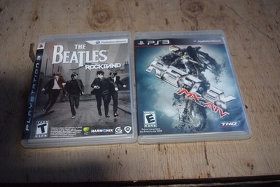 2 lot P3 The Beatles: Rock Band  & Reflex MX vs ATV w/ manuals