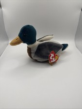 Ty Beanie Baby JAKE the 1997 Mallard Duck 8" MWCT Plush Stuffed Animal Toy
