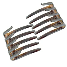 Parcelona French Crab Interlocking Medium 2 2 1/4 Inch; 6 cm, Shell Brown 