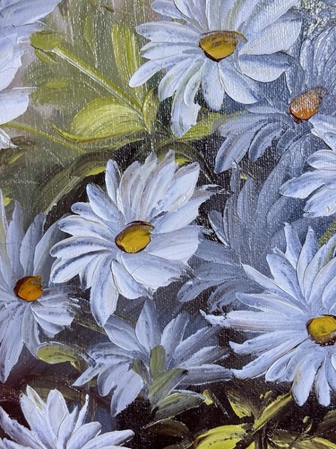 Robert Cox Original Gemälde auf Leinwand Blumenstillleben signiert gerahmt Kunstwerk - Bild 19 von 24
