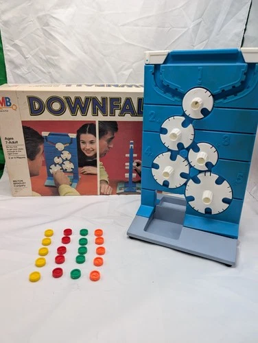 Vintage 1979 Downfall Game COMPLETE Milton Bradley Face to Face Competition