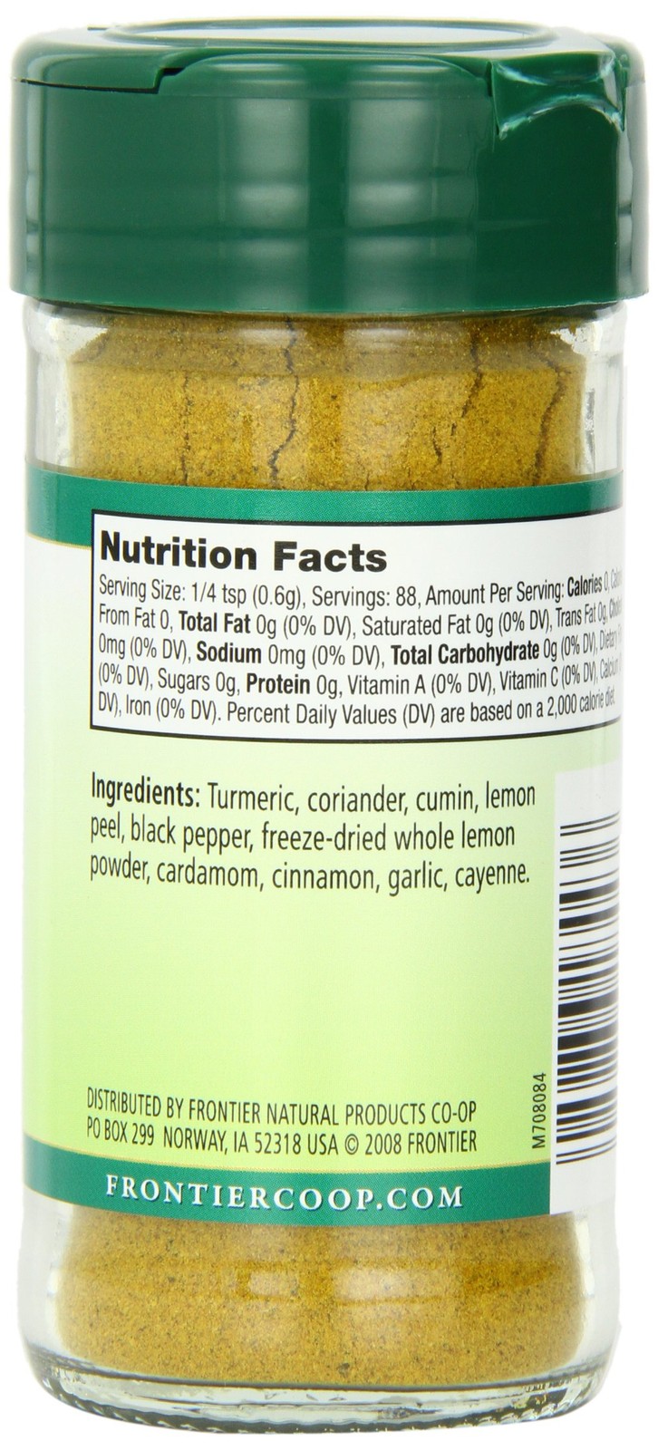 Frontier Co-op Indian Curry Seasoning 1.87 Ounce Organic Spice Blend