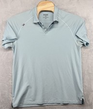 Rhone Performance Polo Shirt Blue Golf Stretch Men's L READ