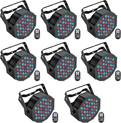 LED Par Lights 8 Pack U`King RGB 36 LED Sound Activated Remote