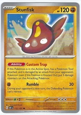 Stunfisk  112/197 - Obsidian Flames Set - Never Played **PACK FRESH** Neat Mint