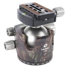 Leofoto LH-55 55mm Camo Ball Head with QP-70N QR Plate (LH-55-QP-70N-CAMO)