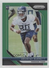 2018 Panini Prizm Rookie Green Prizm Deontay Burnett #295 08w8
