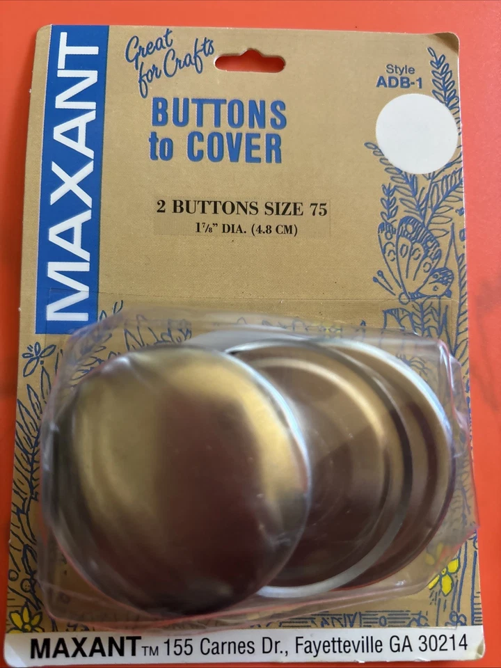 Maxant Button Cover Kit Size 75 – Makes 2 Covered Buttons - Image 2 of 4