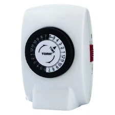 Nsi Tork 402B Plug In Timer, Wht, Indoor, 125V, Dgtl, 500W