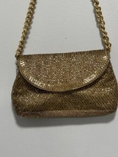 La Regale Vintage Gold Beaded Purse
