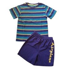CIRCO Blue Striped Top SIMPLY BASIC Blue Shorts Boys Size 4-5 4T