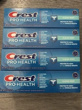 8 Box’s of Crest Pro Health Mint 4.3 oz Toothpaste Fluoride Free  Bulk