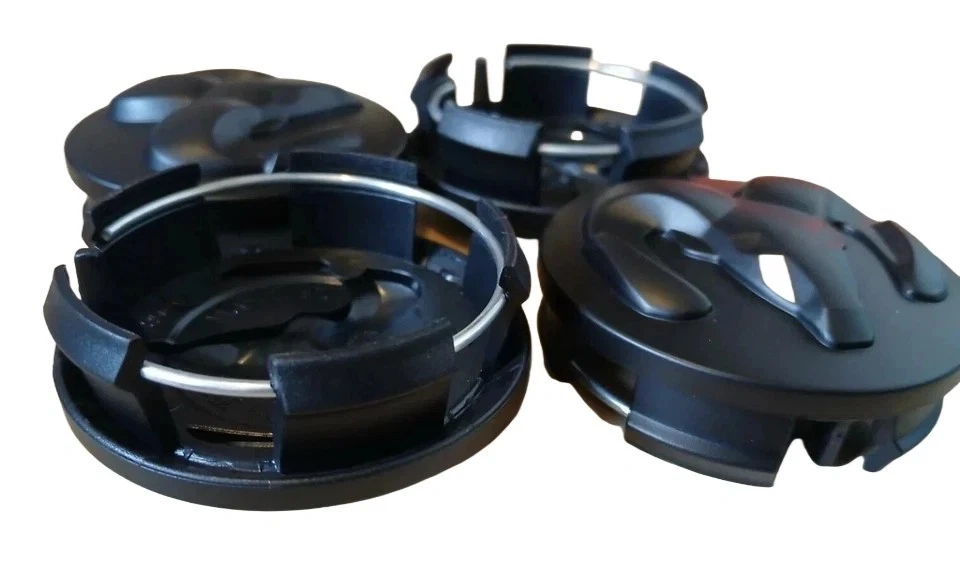 4 件道奇 Ram 1500 黑色轮毂中心盖 63 毫米 04-18 Oem Mopar — 第 2/4 张图片