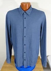 Lululemon Men's Solid Blue Medium Performance Stretch Microfiber Button Shirt!