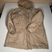 Vintage Christian Dior Monsieur Sport Hooded Parka Jacket Beige 42L