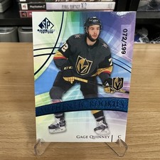 2020 SP Game Used Authentic Rookies Blue Burst /199 Gage Quinney #139 Rookie RC