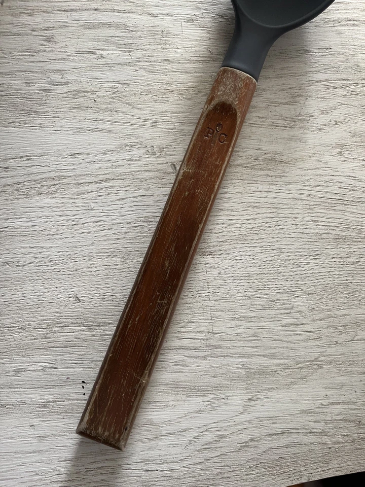 Pampered Chef’s :SILICONE & WOOD UTENSIL  Spoon 13” retired - Image 4 of 4