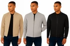 Soul Star Mens Lightweight Bomber Jacket Zip Up Casual Classic Regular Fit Coat