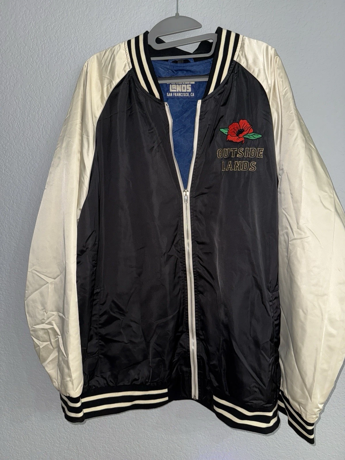 Outside Lands Festival Satin Varsity Jacket Unisex Sz XXL Rare Collectible
Opens in a new window or