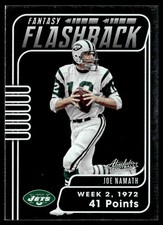 2020 Panini Absolute Fantasy Flashback Joe Namath New York Jets #FF-JN