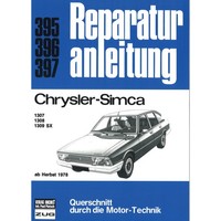 Chrysler/Simca 1307/1308/1309 SX Bj. Ab Herbst 1978 Reparaturhandbuch Bucheli