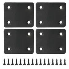 4Pcs Flat Straight Brace Brackets Plate, Stainless Steel Repair Bracket Plate...