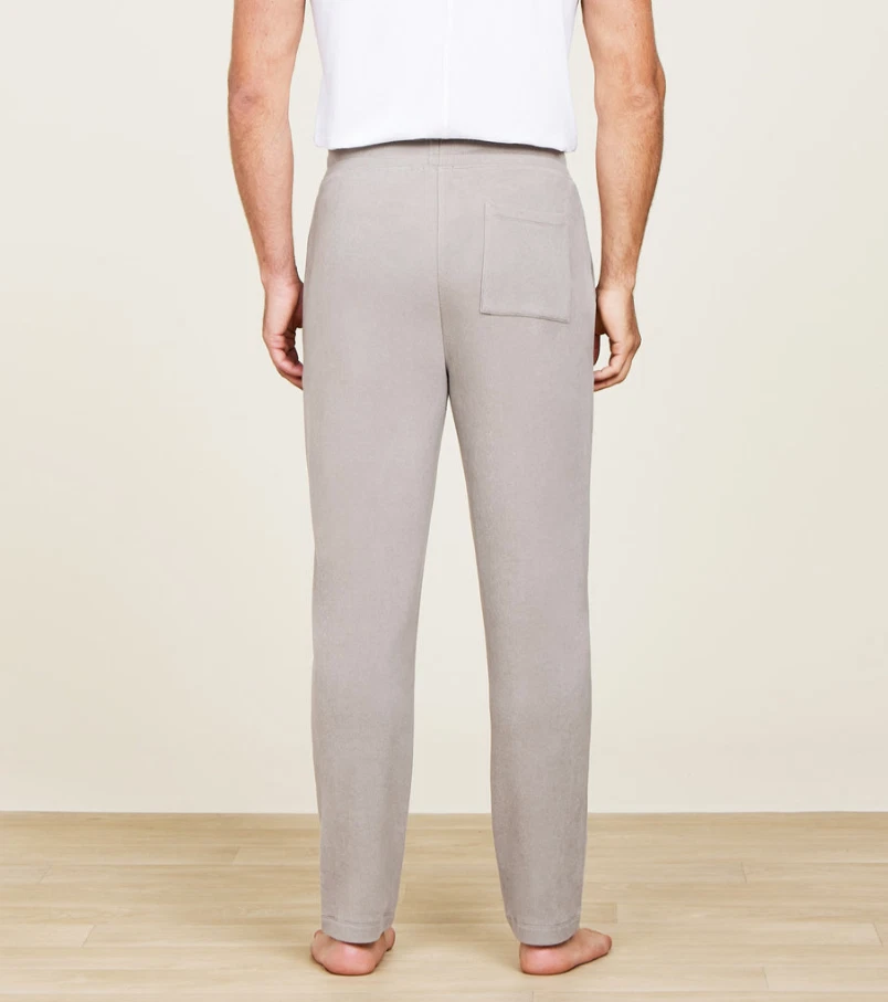 Barefoot Dreams Malibu Collection® Men's Brushed Fleece Pant - Nickel - Men's M - Image 3 of 4