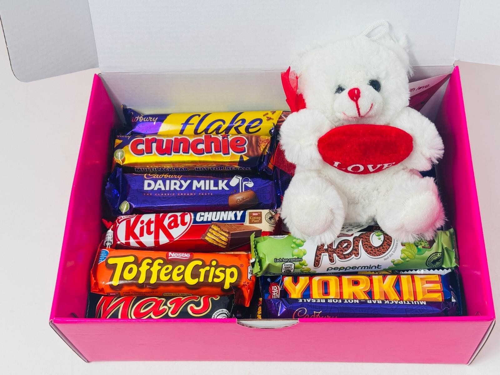 Chocolate Gift Hamper with Teddy Plush for Mom Easter Present