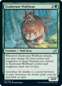 Exuberant Wolfbear x4 - Ikoria: Lair of Behemoths - NM-Mint, English - Ikoria: L