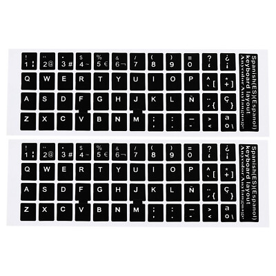 Keystick Tastaturaufkleber Spanisch Schwarz – Universelle Beschriftung Für Laptop & PC Tastaturen