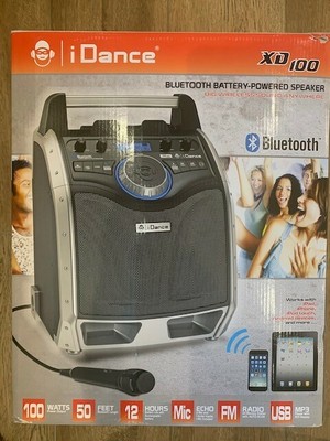 idance groove 216 portable bluetooth karaoke machine