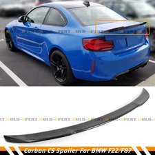 For 2014-2021 BMW F22 2 SERIES F87 M2 CS Style Carbon Fiber Rear Trunk Spoiler