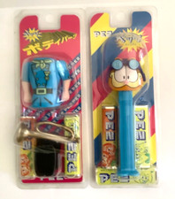 PEZ Vintage Japanese Card BonBons Aviator Garfield & Calvary Man Body Parts