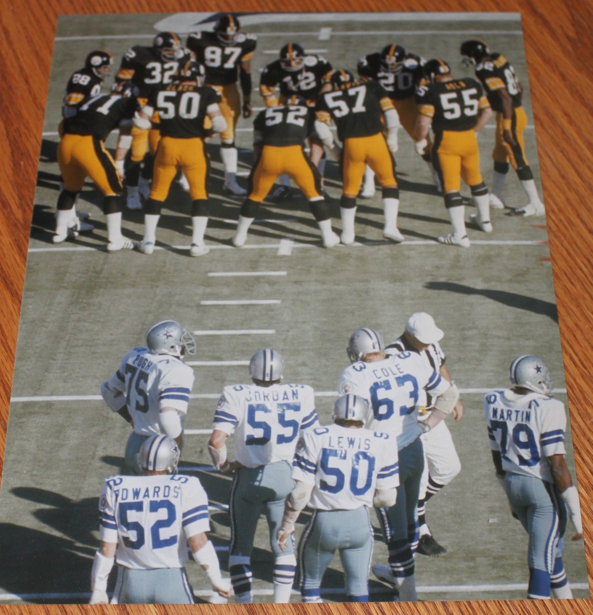 1976 Super Bowl X Pittsburgh Steelers Dallas Cowboys unsigned