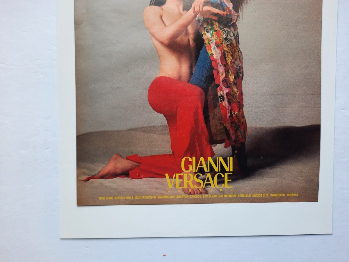 1993 Gianni Versace Kate Moss Original MAGAZINE AD | eBay