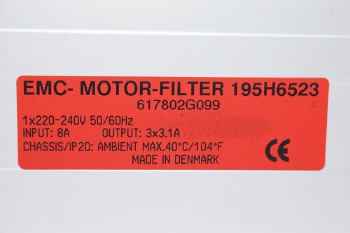 Filtro de motor DANFOSS 195H6523 EMC - Imagen 4 de 8