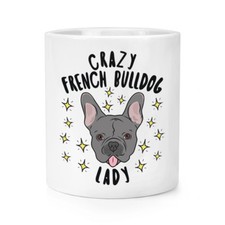 Pazzo Bulldog Francese Donna Stars Trucco Pennello Matita Pentola - Cane Pupazzo