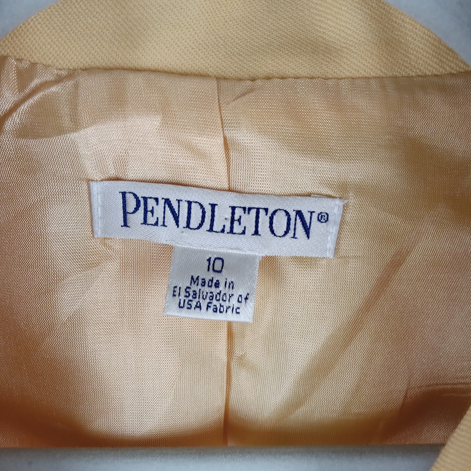 Pendleton Womens Jacket Lined 100% Virgin Wool Ye… - image 2