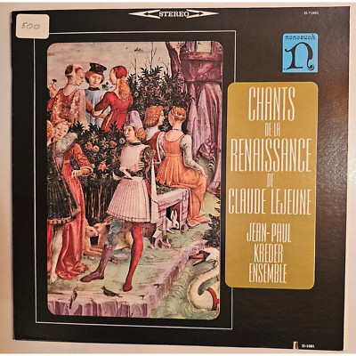 Jean-Paul Kreder Ensemble - Chants De La Renaissance De Claude Lejeune (LP)