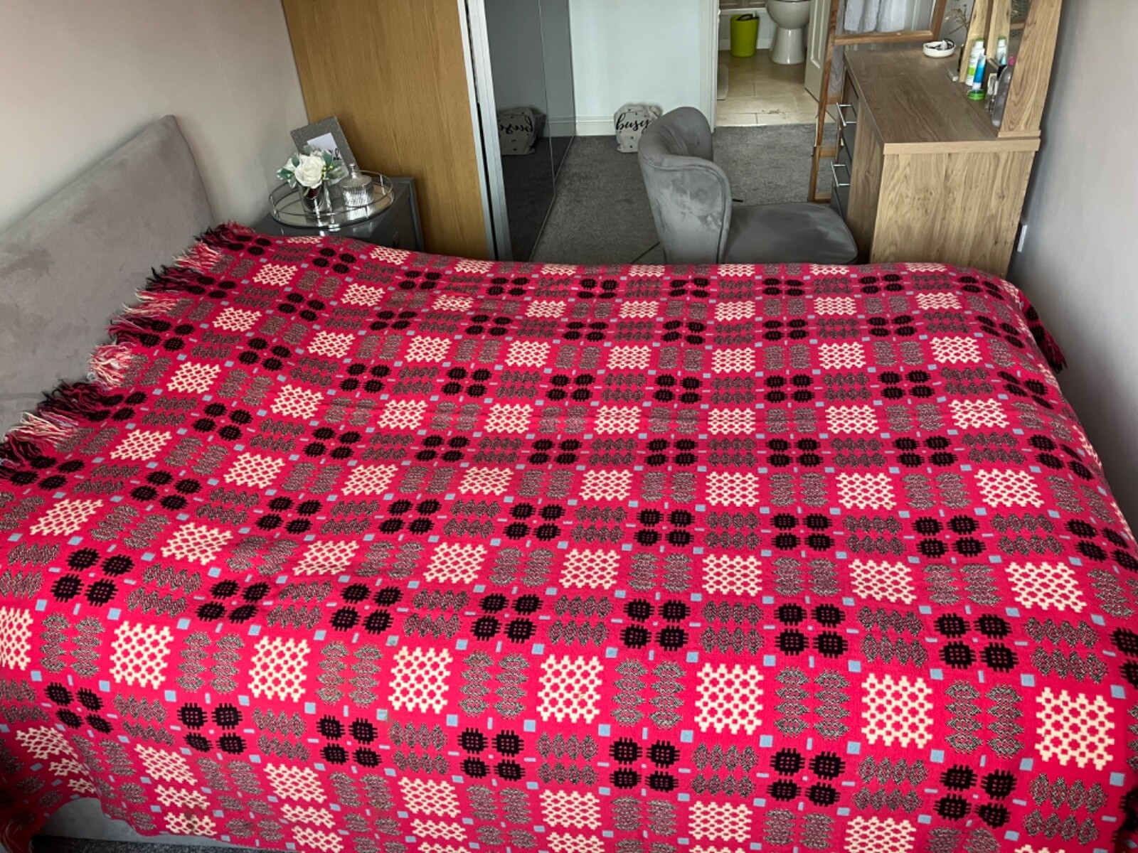 vintage welsh wool tapestry blanket eBay