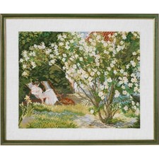 Eva Rosenstand Kreuzstich Set "Rosenstrauch", Zählmuster, 49x40cm