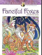 Image of Creative Haven Fanciful Foxes Coloring Book  Adult Coloring  - NEW