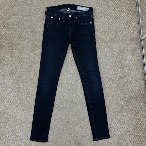 LOT 2 pairs Rag & Bone Jeans Lynnwood Ankle crop J BRAND Slim Skinny Black 25 26 - Picture 8 of 22