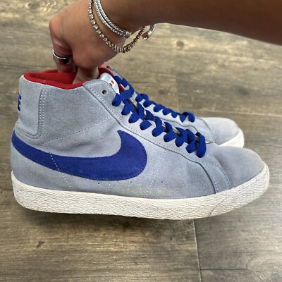 2008 Nike SB Blazer Ice Blue Size 6.5 Chicago‎ 310801-441 High Hi Sneakers Nike Blazer SB Ice Blue 2008 Men main image 4