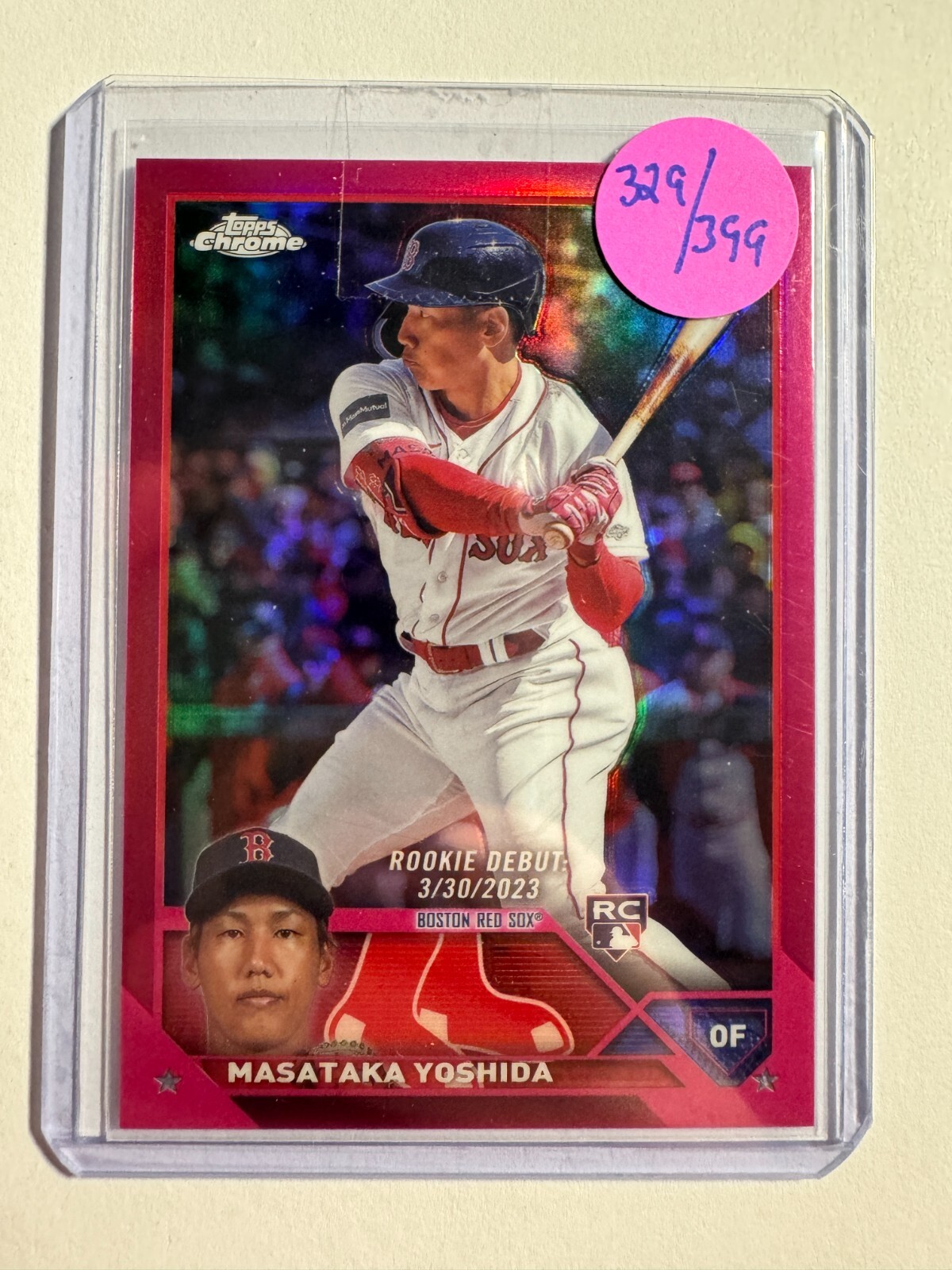 K164,059 -  2023 Topps Chrome Update Magenta #USC174 Masataka Yoshida #/399