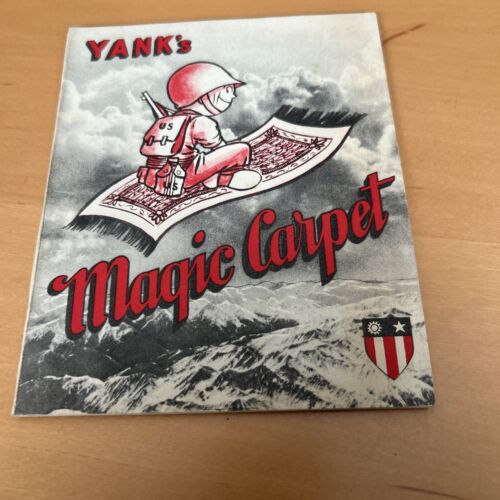 Tapis magique de Yank par Yank Magazine (1945) Chine Birmanie Inde Seconde Guerre mondiale Pacifique très bon état - Photo 1/5