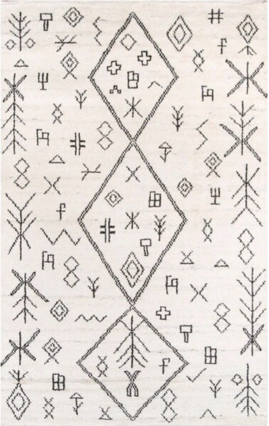 moroccan rug 5 x 8 100%wool excellent condition - Image 4 of 4